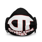 Dorkside Tee's White/Red Logo Face Mask