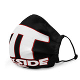 Dorkside Tee's White/Red Logo Face Mask