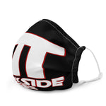 Dorkside Tee's White/Red Logo Face Mask