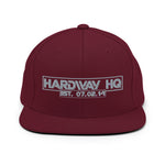 Hardway HQ Silver/Maroon Snap Back Hat